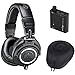 Audio Technica ATH-M50X Headphones + Slappa Case + Headphone Amplifier (Black)