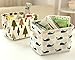 Yonger Storage Bag Portable Linen Cotton Basket Fashion Square Storage Box Cosmetics Pouch Home Storage Case