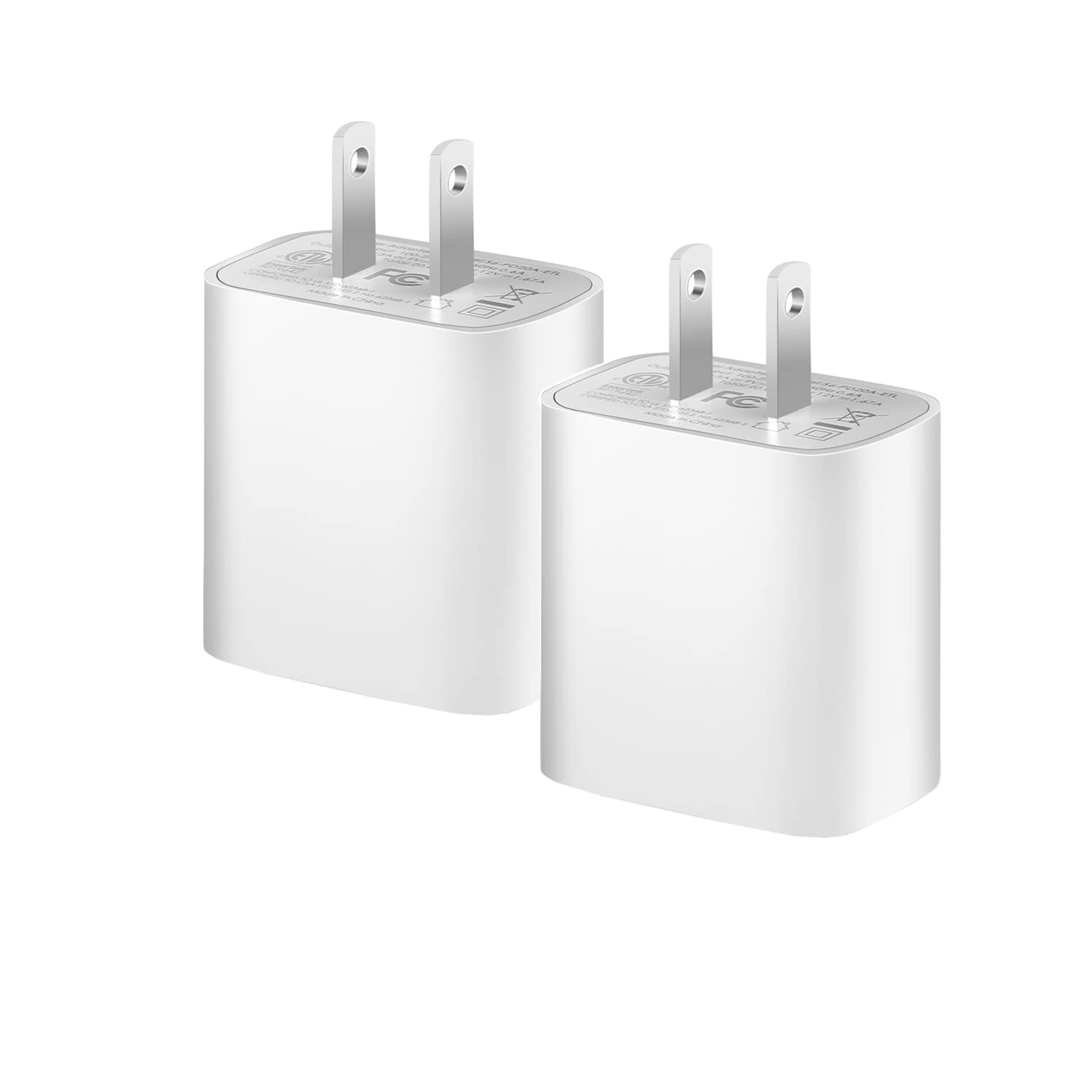 Photo 1 of [2-Pack] USB C Wall Charger, OthoKing PD 20W Fast Charging Power Adapter Plug for iPhone 14/13/12/11 Pro Max, Mini, Pro XR, Galaxy, Pixel 4/3, iPad/iPad mini and More ETL Certificated Charger Adapter