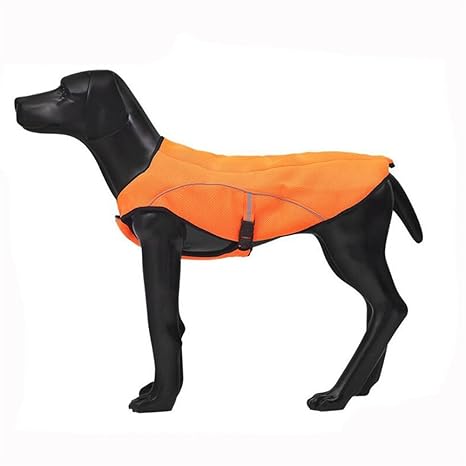 HomeYoo Hund Vest Kühlweste Evaporative Swamp Cooler Hundemantel, Jacke Sicherheit Reflektierende Kühl-Weste für große Hunde 