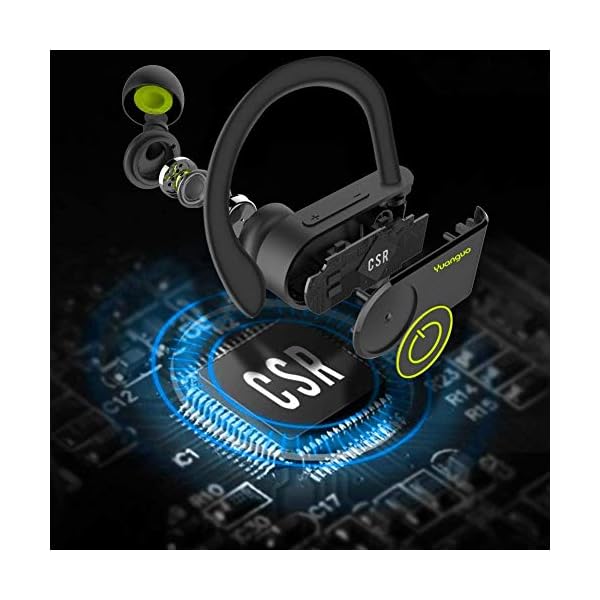 Bluetooth-Headphones-Yuanguo-IPX7-Waterproof-Wireless-Earphones-Stereo-Headset-CVC-60-7-9-hours-Playtime-for-Gym-Cycling-Sports-Travelling-Build-in-Microphone-for-Samsung-ETC-All-Smartphone Bluetooth Headphones, Yuanguo IPX7 Waterproof Wireless Earphones Stereo Headset, CVC 6.0, 7-9 hours Playtime for Gym…