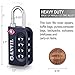 ANVIL TSA Approved Luggage Lock - 4 Digit Combination, 10,000 Combinations, Easy-Read Password Window, Travel Lock for Suitcases, Backpacks, Gym & Student Lockers, Baggage (4 Colors)
