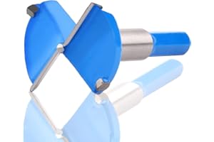 MNIXY 1-1/2" Forstner Drill Bit,Hex Shank Carbide Tipped Wood Drilling Wood Tool Punching Bit(38mm)