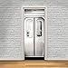 Fymural Subway Door Wall Mural Wallpaper Stickers Vinyl Removable 3D Decals for Home Retro Decoration 30.3x78.7