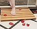 Bamboo Shower Mat Square Bath &Floor Mats Non-sliding Waterproof Safety Mold Resistant-by Ecobambu