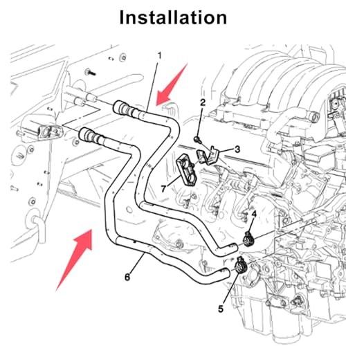 Heater Outlet & Inlet Hose Fit for GMC Sierra Chevy 23126442 23126443 photo 8
