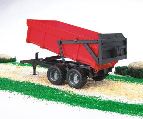 bruder 02211 - Wannenkippanhänger - 1:16 Kippanhänger Transportanhänger Bordwandanhänger Muldenkipper Traktor-Zubehör Landwirtschaft Bauernhof – Bild 4