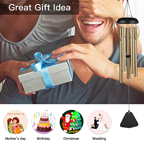 MEIHONG Large Wind Chimes Outdoor, 32 Inch Large Sympathy Wind Chimes Outdoor Clearance, Memorial Wind Chimes, Sympathy Wind Chime Gifts for Mother,Unique Wind Chimes Outdoors Garden Chimes Decor