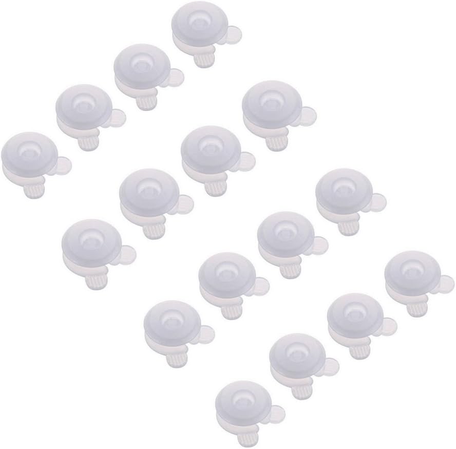 CHSYOO 16 x Duvet cover clips duvet corner holder duvet donuts comforter clips, White