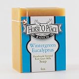Wintergreen Eucalyptus Handmade Herbal 100% Raw Goat Milk Soap (4oz./Bar)