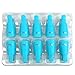 Pana Reusable Keeper Acrylic Nail Art Soak Off UV Gel Polish Remover Cap Clips Manicure Tool (1 Pack, Teal)