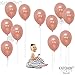 Rose Gold Balloons Party Decorations - Pack of 12, Great Rose Gold Birthday Decorations for Party, Rose Gold Party Supplies for Engagement, Weddings, Proms, Rose Gold Baby Shower Decorations