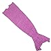 Mermaid Tail Blanket Girls Toys and Christmas Gifts Handmade Knitted Living Room Sofa Throws Perfect Birthday Present for Any Girls 55.18 Inch X 27.56 Inch (Kids-Purple Pink)