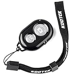 Kootek® Bluetooth Wireless Remote Control Camera Shutter Release Self Timer for iPhone 5S 5C 5 4S 4, iPad Air Mini, Samsung Galaxy S5 S4 S3 Note Tab, Google Nexus, HTC, Sony and other iOS Android Phones (Black)