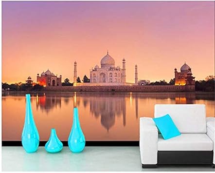 Fondo De Pantalla Hd 3d Papel De Parede Taj Mahal India Mezquita De La Tarde Foto
