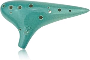 OcarinaWind® 12 Hole Ocarina Exquisite Craft of Blue Ice-crack Alto C,Tenor C Ocarina, Gift Idea