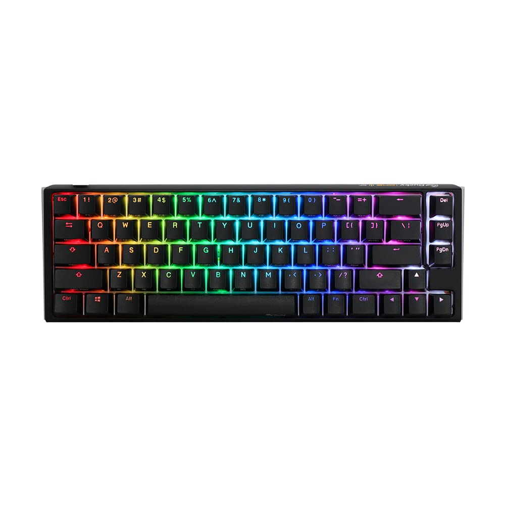 Ducky One 3 SF 65% Mechanical Keyboard: Quack Mechanics Dampening, Hot-Swappable Cherry MX Brown Switches, High-Density PBT Tripleshot Keycaps, RGB, US, Black