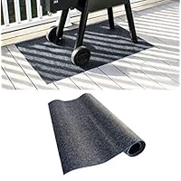 Homey Product Under Gas Grill Mat, Fire Resistant BBQ Floor Pad 30" x 48" - Surface Protection from Grill Splatter for Your Patio Deck