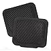 BDK Two-Tone PolyPro Car Seat Covers Full Set with Motor Trend Heavy Duty Rubber Car Floor Mats, Black & Blue – Interior Covers for Auto Truck Van SUV