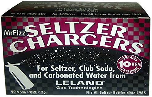 300 Leland Mr Fizz 8 Gram CO2 Soda Siphon Seltzer Chargers by Mr Fizz by Leland