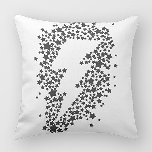 Follies Throw Pillow Cushion Black And White Lightning Bolt Pillow Covers Decorative