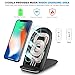 Cubevit Foldable 10W Fast Wireless Charger, [3 Coils] Qi Fast Wireless Charging Pad Stand for Galaxy Note 9/8/5 S9/S9+ S8/S8+ S7/S7 Edge, Standard Charge for Apple iPhone Xs MAX/XR/XS/X/8 (Black)