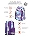 High Sierra Curve Backpack, Flower Daze/Deep Purple/White, 18.5 x 12.5 x 8.5-Inch