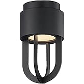Maxim Lighting 40680BK Quayside VX - 12W 1 LED Outdoor Flush Mount-10 Inch Tall and 5.5 Inch Wide
