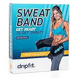 Drip Fit Sweat Waist Band - Amplify Sweat Production - 100% Neoprene - for Men and Women - One Size Fits Most
