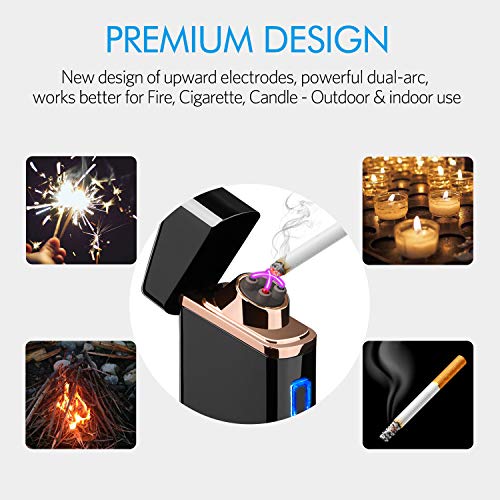 5 Rechargeable+Windproof+Flameless+Indicator+Cigarette