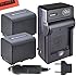 BM Premium Pack of 2 NP-FV70 Batteries & Charger Kit for Sony FDR-AX53 HDR-CX455/B HDR-CX675/B HDR-CX330 HDR-CX900 HDR-PJ340 HDR-PJ540 HDR-PJ670/B HDR-PJ810 FDR-AX33/B FDR-AX100 Handycam Camcorder