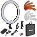 Neewer 18 inches/48 centimeters Outer SMD LED Ring Light Dimmable Ring Lighting Kit Includes Filters,Rotatable Phone Holder,Ball Head and Carrying Bag for Portrait Video Shooting(Stand Not Included)