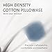 EDOW Luxury Throw Pillow Insert, Soft Fluffy Down Alternative Polyester Square Form Decorative Pillow Insert,Sham Stuffer,Cotton Cover for Sofa, Couch,Bed and Car. (White, 18x18)