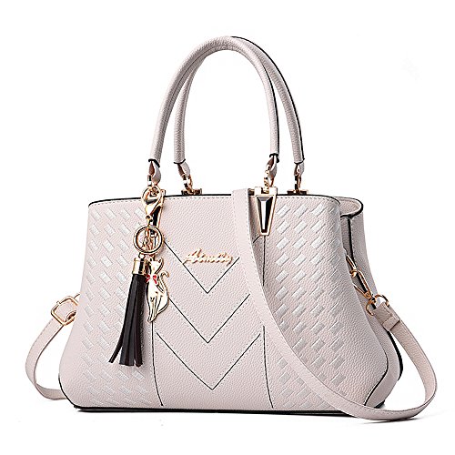 ALARION Sac à main et sac à bandoulière pour femme, 1-Beige, Medium