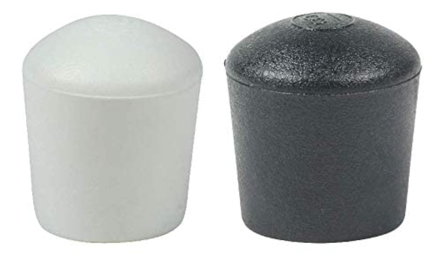 Lifeswonderful - 4 pcs Domed Furniture Feet - Ideal for Tables, Chairs etc - Available in Many Sizes & Colours (16mm, Black)
