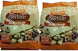 Nylabone Rawhide Meaty Dog Bone Bacon Flavor Treats 2- 18ct 9.05oz Bags (Pack of 2)