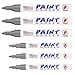 U.S. Art Supply Set of 12 Gold & Silver Oil Based Paint Pen Markers, 6 Medium and 6 Fine Point Tips - Permanent Ink That Works on Most Surfaces Glass, Wood, Metal, Rubber, Stone, Arts, Crafts & Tools