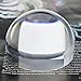 YOCTOSUN 3 Inch Acrylic Dome Magnifier 5X Paperweight Reading Magnifying Glass Optical Half Ball Lens with Nice Box and Polishing Pouch(80mm)