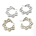Ethnic Tribal Gold Silver Floral Drop Earring for Women Hollow Flower Dangle Earring Boho Chic Round Earrings (Silver)