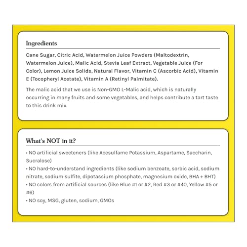 TRUE LEMON KIDS WILD WATERMELON (10 PACKETS) – HYDRATION FOR KIDS – NO PRESERVATIVES, NO ARTIFICIAL FLAVORS & SWEETENERS – LOW SUGAR WATER FLAVORING – JUICE POWDERED DRINK MIX