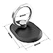 Phone Ring Stand Holder [2 Pack] - OMOTON Universal Cell Phone Grip Kickstand with 360 Degree Rotation Ring for and Almost All Phones/Cases - Black/Rose Gold