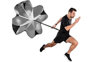 Keypower Direct Running Speed Training 56" Parachute with Adjustable Strap Speed Chute Resistance Running Parachute for Adult