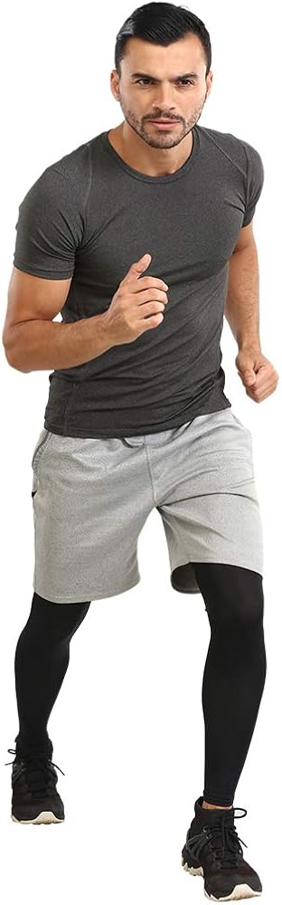 Compression Leg Sleeves - Basketball Full Length Leg Sleeves for Men, Women, Youth - UPF 50 UV Protection: Clothing