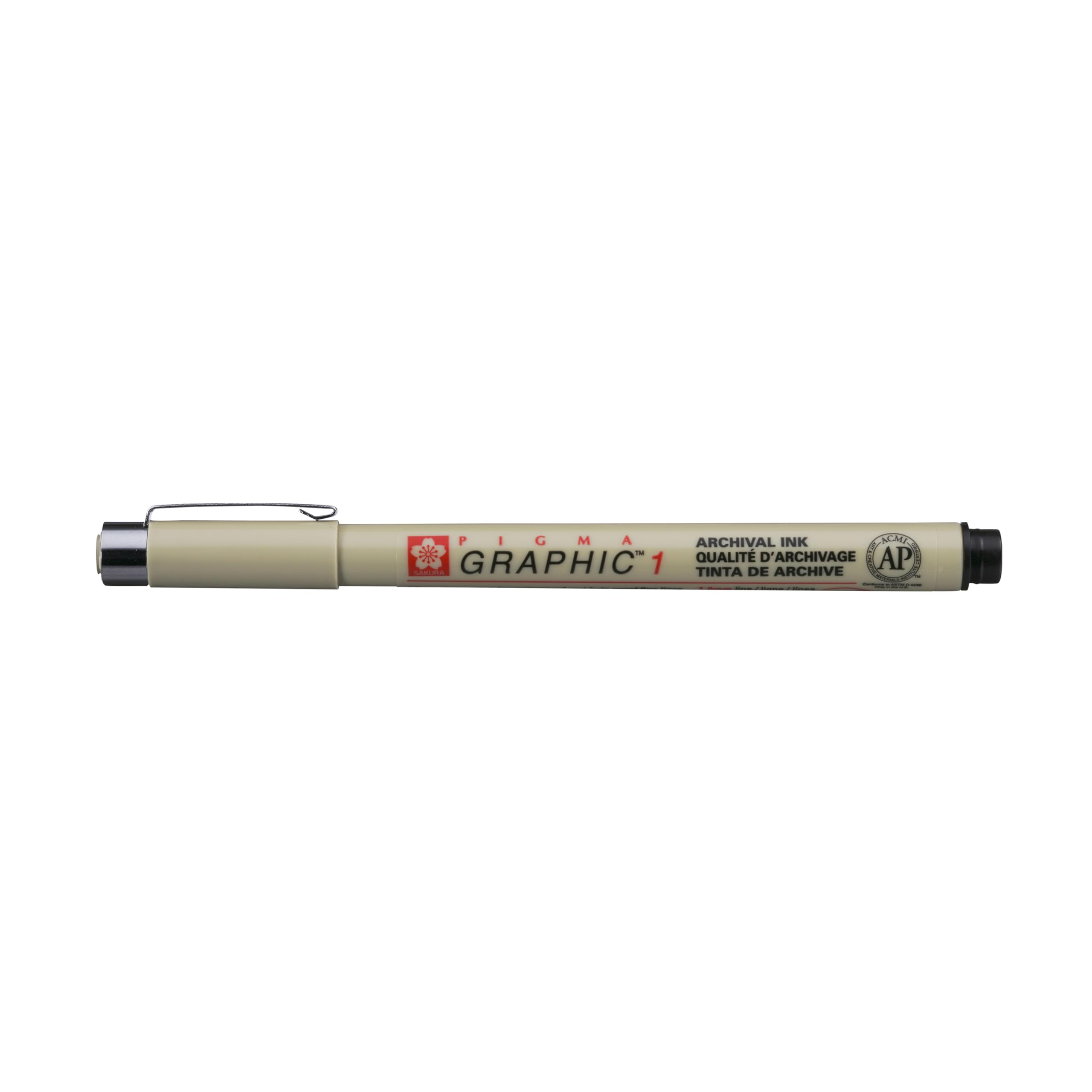 SAKURA Pigma Graphic 1-1.0 mm Black Marker - Ideal for Artists and Hobbyists