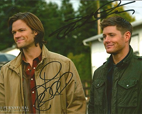 Jared Padalecki and Jensen Ackles Autograph 8 x 10 Supernatural photo