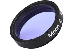 1.25 inch Moon Filter,Aluminum Alloy Sky Glow & Moon Filter Optical Glass for Telescope Eyepiece Cuts Light Pollution