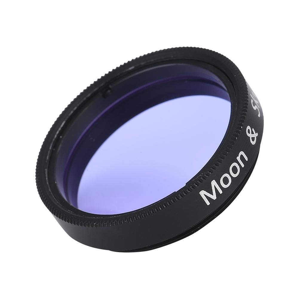 1.25 inch Moon Filter,Aluminum Alloy Sky Glow & Moon Filter Optical Glass for Telescope Eyepiece Cuts Light Pollution