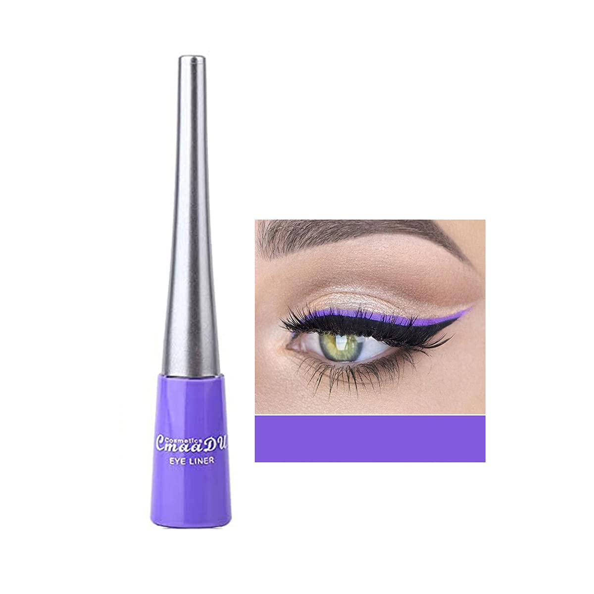 OCHILIMA Matte Liquid Eyeliner - Long Lasting Waterproof Gel Eyeliner Pen With High Pigment for Women and Girls (05# Purple)