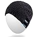 Mydeal Washable Winter Men Women Hat Bluetooth Beanie Running Cap with Bluetooth Stereo Headphones Mic Hands Free Rechargeable Battery Compatible with iPhone Android Tablets