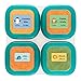 Baby Food Labels, Write-On Date Labels for Food Storage Containers & Baby Bottles, Great for Daycare & Food Storage Pack of 128 (Food labels)